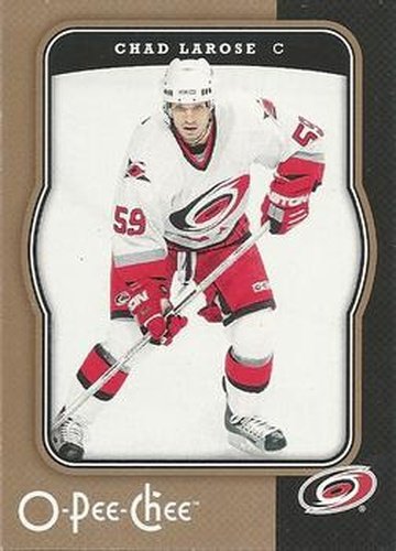 #88 Chad Larose - Carolina Hurricanes - 2007-08 O-Pee-Chee Hockey