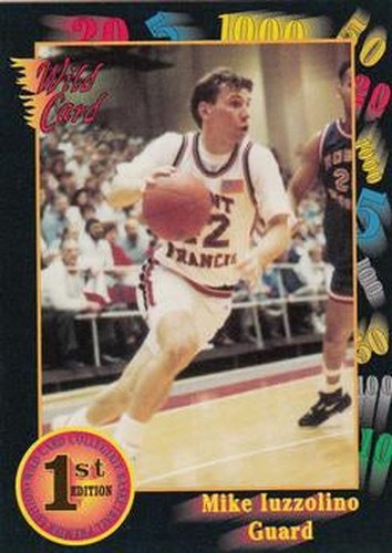 #88 Mike Iuzzolino - Saint Francis University Red Flash - 1991-92 Wild Card Basketball