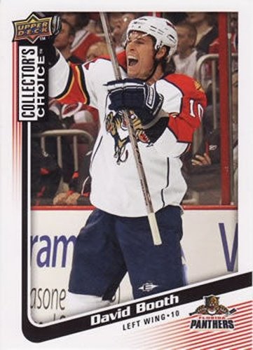 #88 David Booth - Florida Panthers - 2009-10 Collector's Choice Hockey