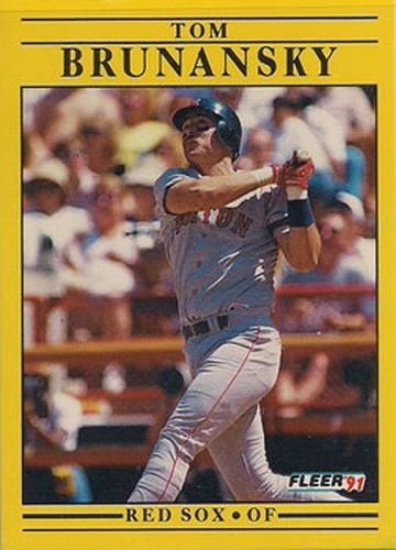 #88 Tom Brunansky - Boston Red Sox - 1991 Fleer Baseball
