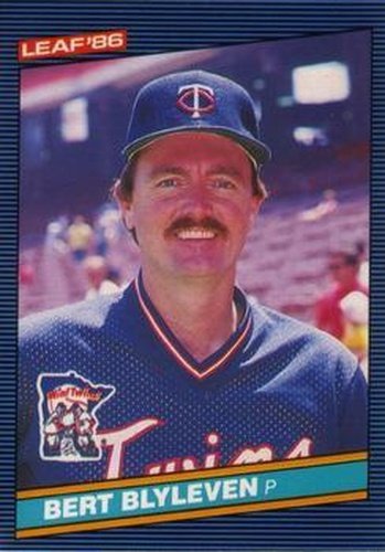 #88 Bert Blyleven - Minnesota Twins - 1986 Leaf Baseball