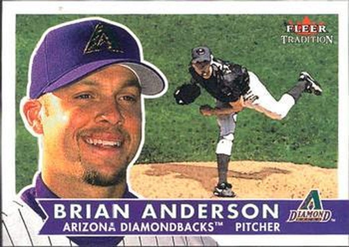 #88 Brian Anderson - Arizona Diamondbacks - 2001 Fleer Tradition Baseball
