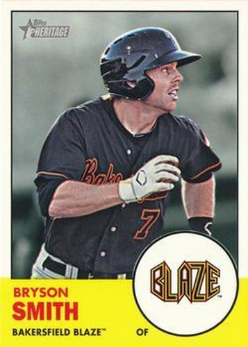 #88 Bryson Smith - Bakersfield Blaze - 2012 Topps Heritage Minor League Baseball