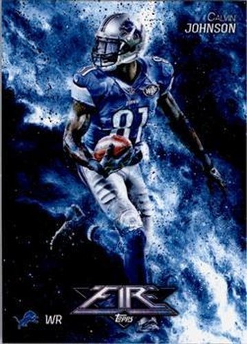 #88 Calvin Johnson - Detroit Lions - 2014 Topps Fire Football
