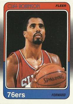 #88 Cliff Robinson - Philadelphia 76ers - 1988-89 Fleer Basketball