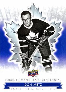 #88 Don Metz - Toronto Maple Leafs - 2017 Upper Deck Toronto Maple Leafs Centennial Hockey