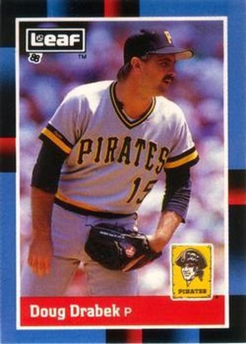 #88 Doug Drabek - Pittsburgh Pirates - 1988 Leaf Baseball