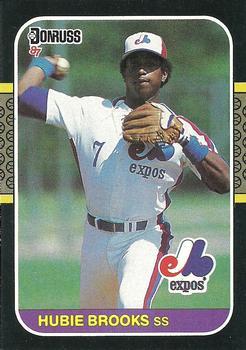 #88 Hubie Brooks - Montreal Expos - 1987 Donruss Baseball