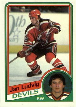 #88 Jan Ludvig - New Jersey Devils - 1984-85 Topps Hockey