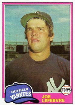 #88 Joe Lefebvre - New York Yankees - 1981 Topps Baseball