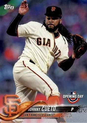 #88 Johnny Cueto - San Francisco Giants - 2018 Topps Opening Day Baseball
