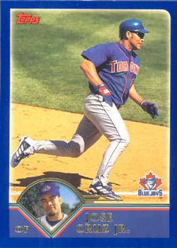 #88 Jose Cruz Jr. - Toronto Blue Jays - 2003 Topps Baseball