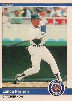 #88 Lance Parrish - Detroit Tigers - 1984 Fleer Baseball