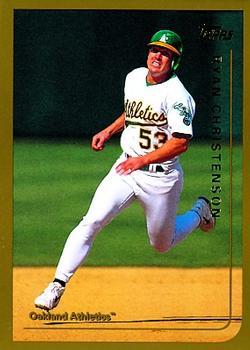 #88 Ryan Christenson - Oakland Athletics - 1999 Topps Baseball
