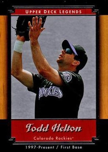 #88 Todd Helton - Colorado Rockies - 2001 Upper Deck Legends Baseball