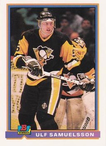 #88 Ulf Samuelsson - Pittsburgh Penguins - 1991-92 Bowman Hockey