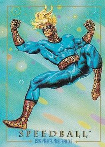 #88 Speedball - 1992 SkyBox Marvel Masterpieces