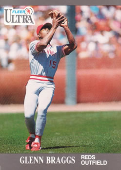#88 Glenn Braggs - Cincinnati Reds - 1991 Ultra Baseball