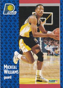 #88 Micheal Williams - Indiana Pacers - 1991-92 Fleer Basketball