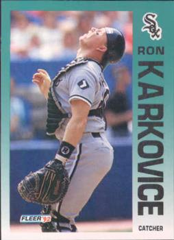 #88 Ron Karkovice - Chicago White Sox - 1992 Fleer Baseball