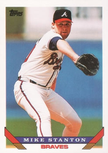 #88 Mike Stanton - Atlanta Braves - 1993 Topps Baseball