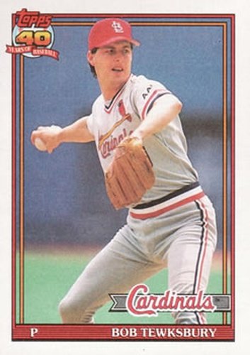#88 Bob Tewksbury - St. Louis Cardinals - 1991 Topps Baseball