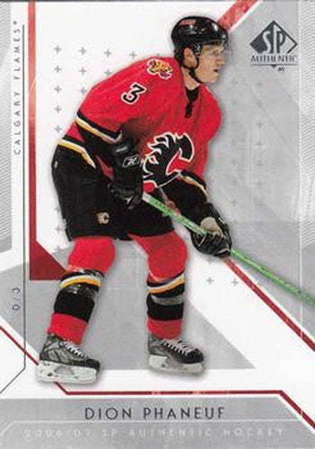 #88 Dion Phaneuf - Calgary Flames - 2006-07 SP Authentic Hockey