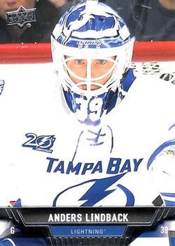 #88 Anders Lindback - Tampa Bay Lightning - 2013-14 Upper Deck Hockey