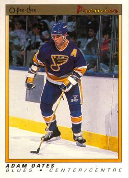 #88 Adam Oates - St. Louis Blues - 1990-91 O-Pee-Chee Premier Hockey