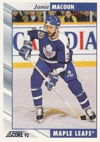 #88 Jamie Macoun - Toronto Maple Leafs - 1992-93 Score USA Hockey