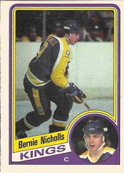 #88 Bernie Nicholls - Los Angeles Kings - 1984-85 O-Pee-Chee Hockey