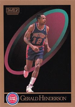 #88 Gerald Henderson - Detroit Pistons - 1990-91 SkyBox Basketball