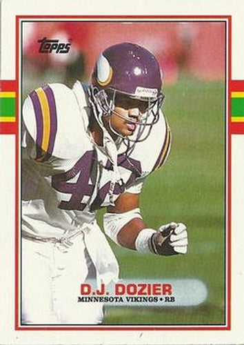 #88 D.J. Dozier - Minnesota Vikings - 1989 Topps Football