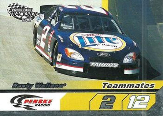 #88 Rusty Wallace - Penske Racing South - 2002 Press Pass Trackside Racing