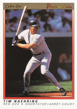#88 Tim Naehring - Boston Red Sox - 1991 O-Pee-Chee Premier Baseball
