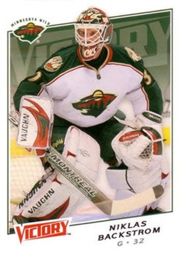 #101 Niklas Backstrom - Minnesota Wild - 2008-09 Upper Deck Victory Hockey