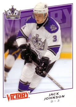 #103 Jack Johnson - Los Angeles Kings - 2008-09 Upper Deck Victory Hockey