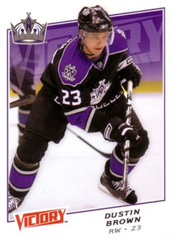 #107 Dustin Brown - Los Angeles Kings - 2008-09 Upper Deck Victory Hockey