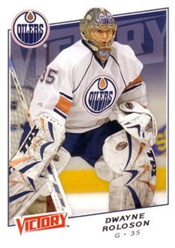 #117 Dwayne Roloson - Edmonton Oilers - 2008-09 Upper Deck Victory Hockey