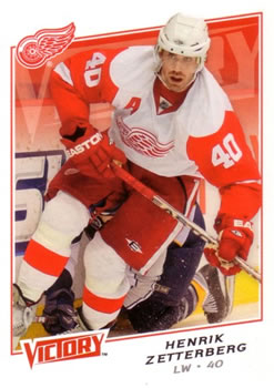 #129 Henrik Zetterberg - Detroit Red Wings - 2008-09 Upper Deck Victory Hockey