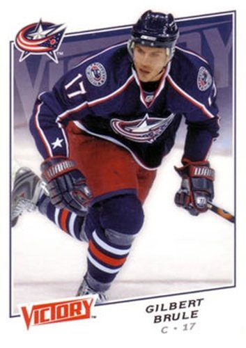 #141 Gilbert Brule - Columbus Blue Jackets - 2008-09 Upper Deck Victory Hockey