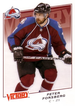 #146 Peter Forsberg - Colorado Avalanche - 2008-09 Upper Deck Victory Hockey