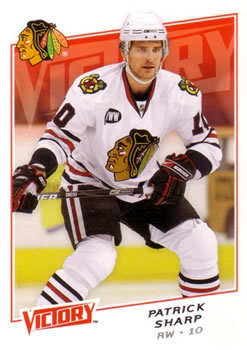 #154 Patrick Sharp - Chicago Blackhawks - 2008-09 Upper Deck Victory Hockey