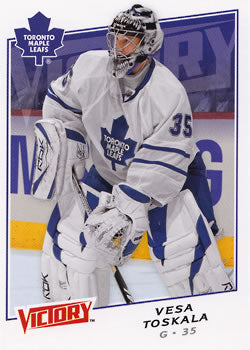 #15 Vesa Toskala - Toronto Maple Leafs - 2008-09 Upper Deck Victory Hockey