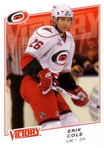 #162 Erik Cole - Carolina Hurricanes - 2008-09 Upper Deck Victory Hockey