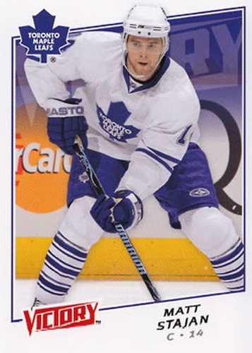#16 Matt Stajan - Toronto Maple Leafs - 2008-09 Upper Deck Victory Hockey