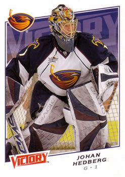 #190 Johan Hedberg - Atlanta Thrashers - 2008-09 Upper Deck Victory Hockey