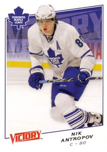#19 Nik Antropov - Toronto Maple Leafs - 2008-09 Upper Deck Victory Hockey