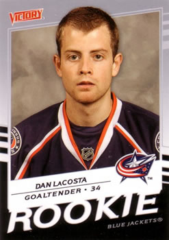 #215 Dan LaCosta - Columbus Blue Jackets - 2008-09 Upper Deck Victory Hockey