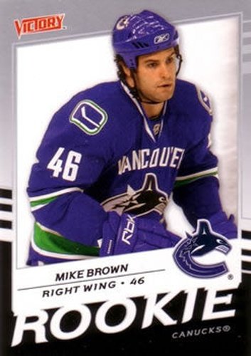 #229 Mike Brown - Vancouver Canucks - 2008-09 Upper Deck Victory Hockey